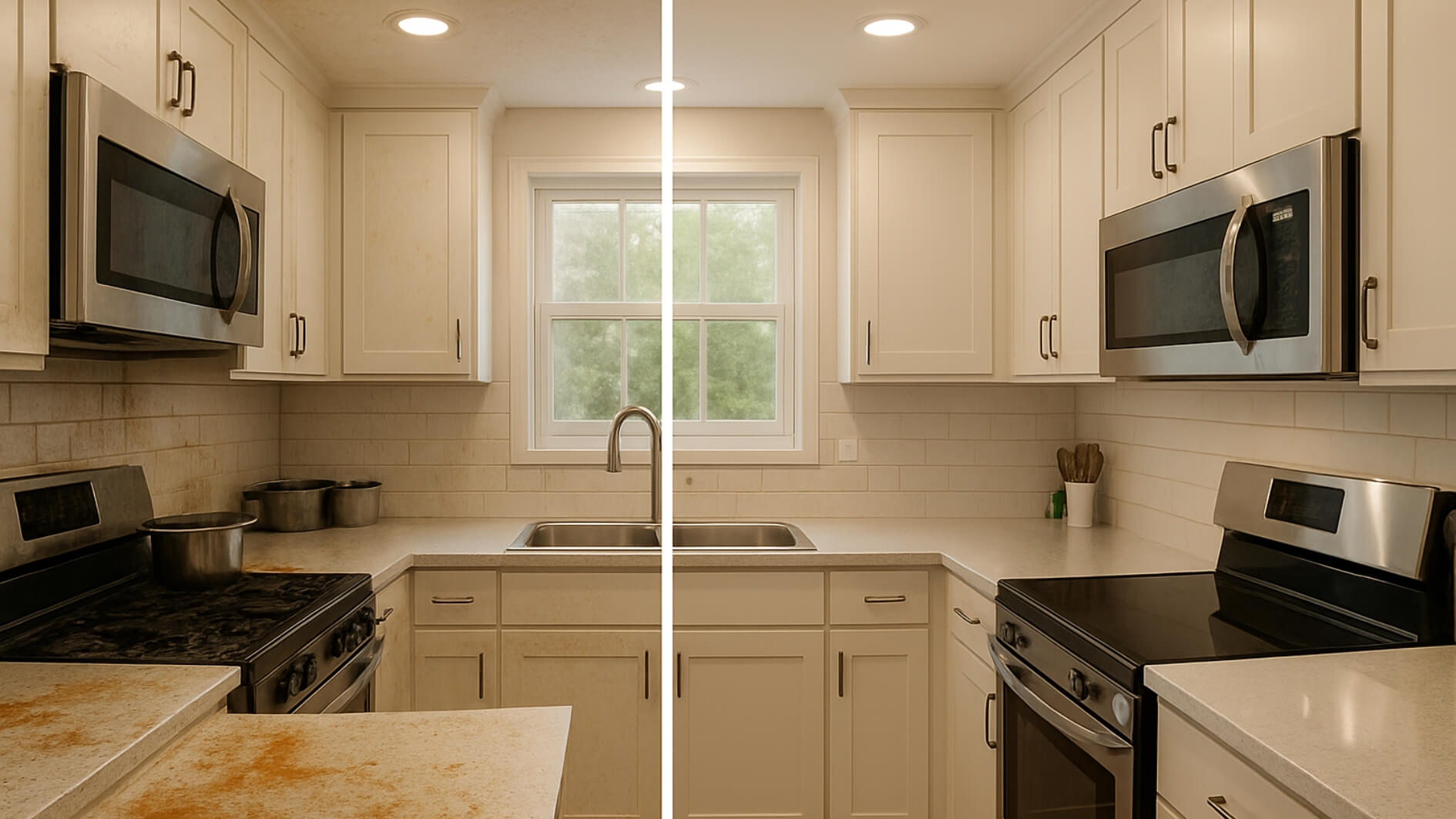 Deep Cleaned Kitchen